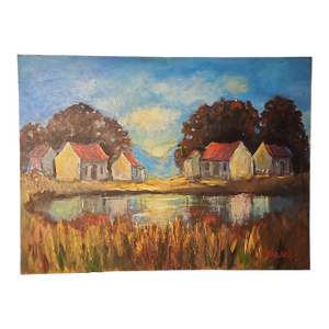 Late 20th Century Bonty Niland Original Oil on Canvas