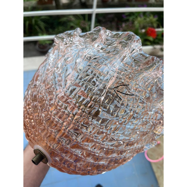 1950s Charming Pink and Trasparent Murano Glass Chandelier by Barovier E Toso For Sale - Image 16 of 16
