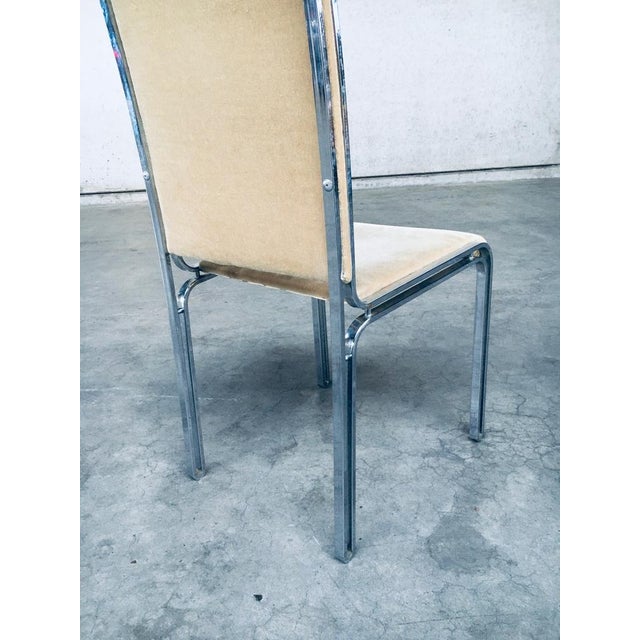 Olive Italian Hollywood Regency Style Modernist Dining Chairs, 1970s, Set of 6 For Sale - Image 8 of 18