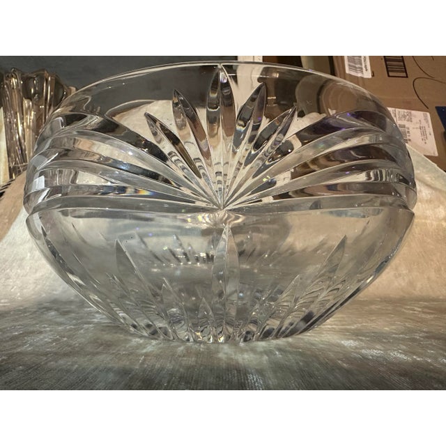 Calais by WATERFORD CRYSTAL Width: 9 1/2 in Height: 5 in Blown Glass Status: Discontinued. Actual: 1995 - 2001