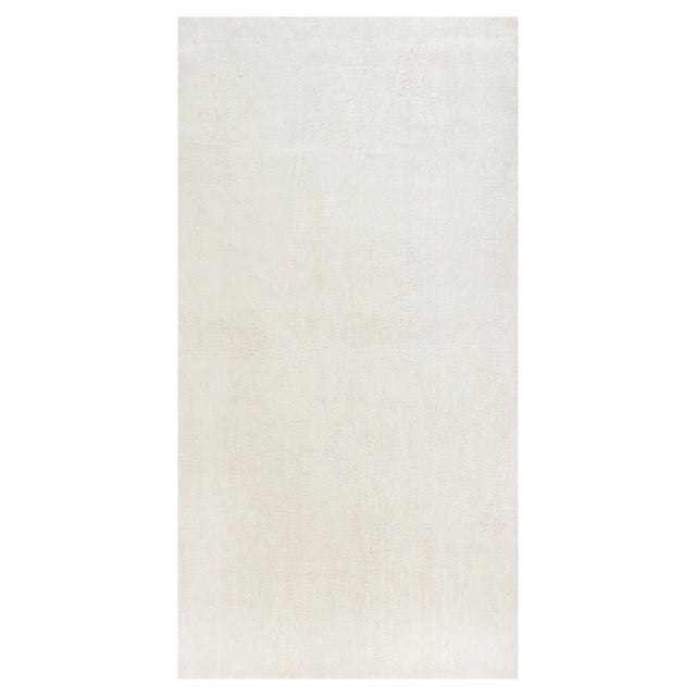Minimalist White Moroccan-Inspired Wool Rug by Doris Leslie Blau For Sale