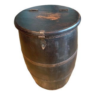 Antique Rustic Grain Barrel For Sale