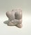 Mid-century biomorphic abstract sculpture in pale pink marble by Unknown artist.