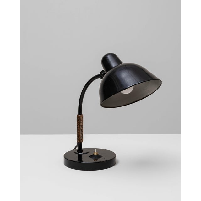 1930s German Model L99 Metal Table Lamp By Siemens For Sale - Image 9 of 18