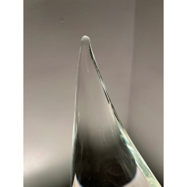 1970s Vintage Crystal Sailboat Sculpture Signed For Sale - Image 5 of 7