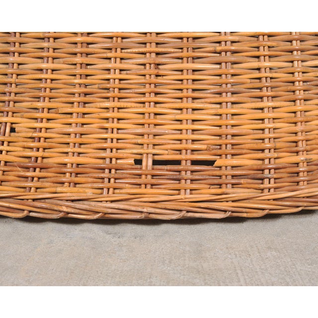 Set of Three Bielecky Brothers Rattan and Wicker Lounge Chairs For Sale - Image 16 of 18