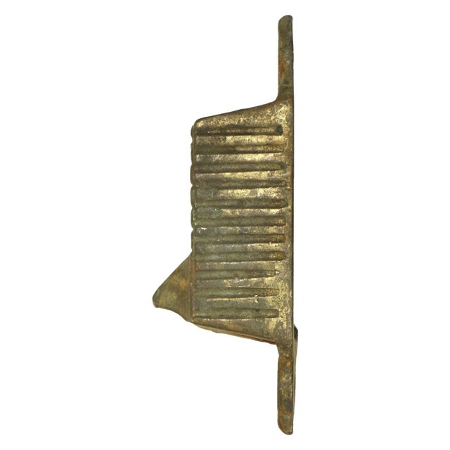 Antique Victorian Bronze Ice Box Latch With Keyhole For Sale - Image 4 of 5