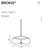 2020s Brokis “Knot” suspension lamp in transparent smoke-grey glass, pendant Light For Sale - Image 5 of 5