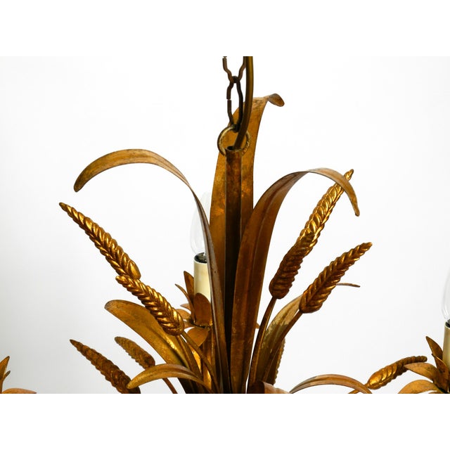 Vintage Gold-Plated Metal Chandelier from Hans Kögl, 1970s For Sale - Image 6 of 18