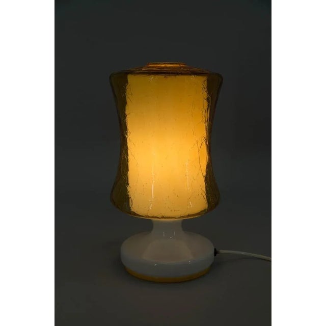 Mid-Century Glass Table Lamp, 1970s For Sale - Image 4 of 10