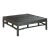 Woodbridge Furniture Modern Ming Table in Worn Black, 42" For Sale