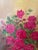 Traditional Vintage Still Life of a Pink Floral Arrangement Painting For Sale - Image 3 of 11