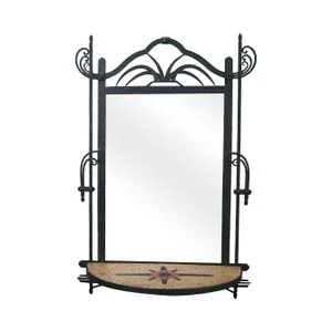 Hand Wrought Iron Southwest Hanging Mirror