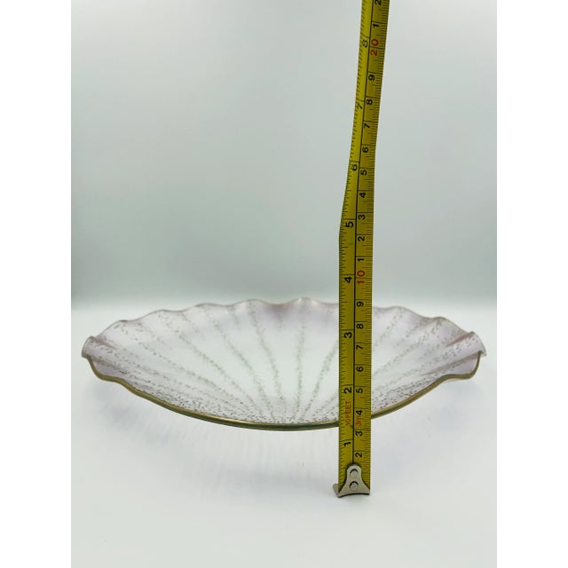 Transparent Vintage Mid-Century Translucent Sea Shell-Platter For Sale - Image 8 of 11