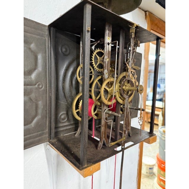 19th C. French Morbier Clock or Comtoise Mouvement For Sale - Image 9 of 13