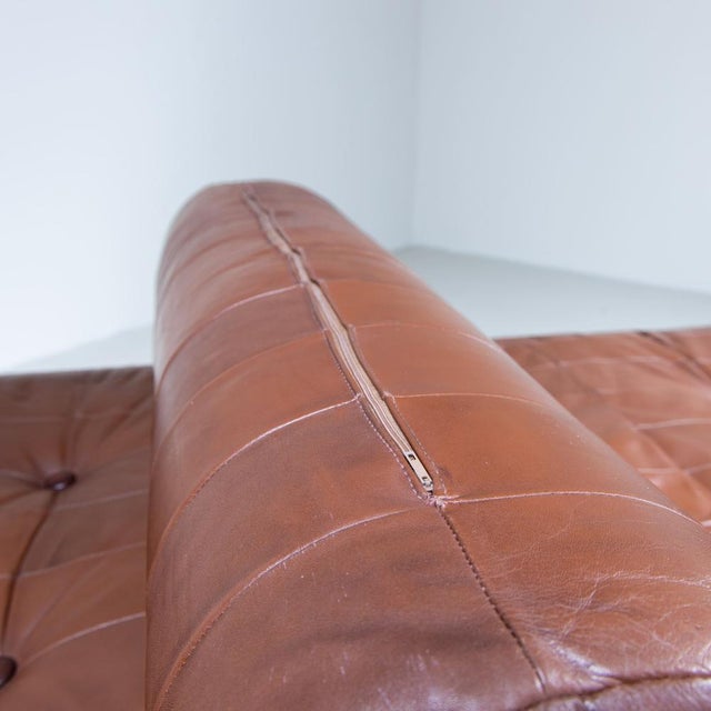 Daybed in Brown Leather, 1960, in Good conditions. Designed 1960 to 1969