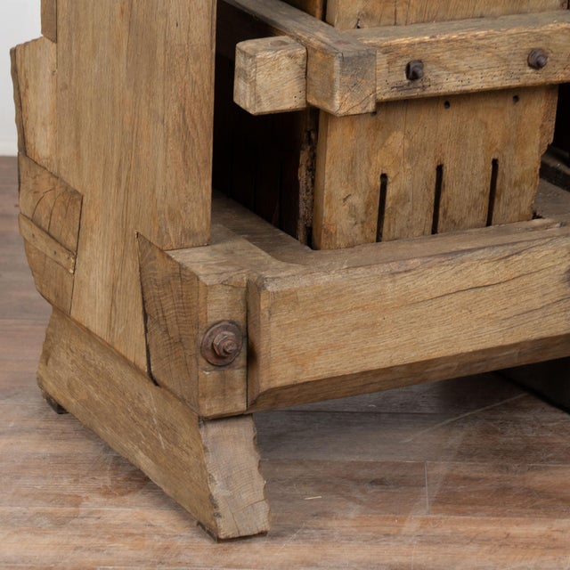 Early 20th Century Wine Tasting Table With Wine Press Base For Sale - Image 11 of 14