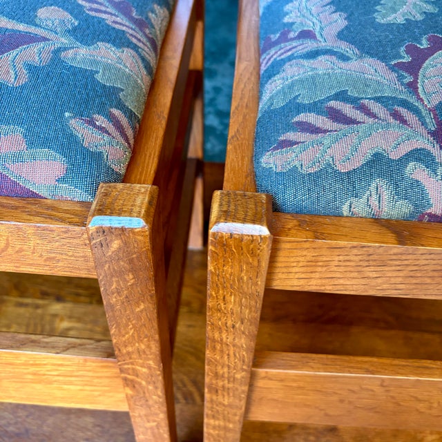Stickley Style Mission Oak Ladder Back Dining Chairs Set 6 For Sale In San Francisco - Image 6 of 7