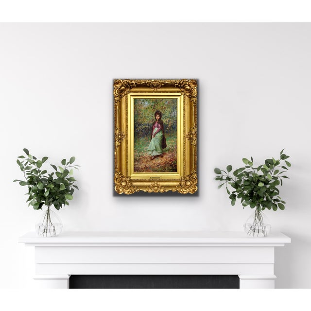 William Breakspeare, A Rendezvous in the Park in Autumn, Oil Painting For Sale - Image 17 of 18