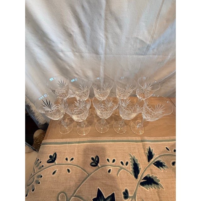 Crystal Wine Glasses Hampton Hall by Noritake Set of 10 For Sale - Image 10 of 14
