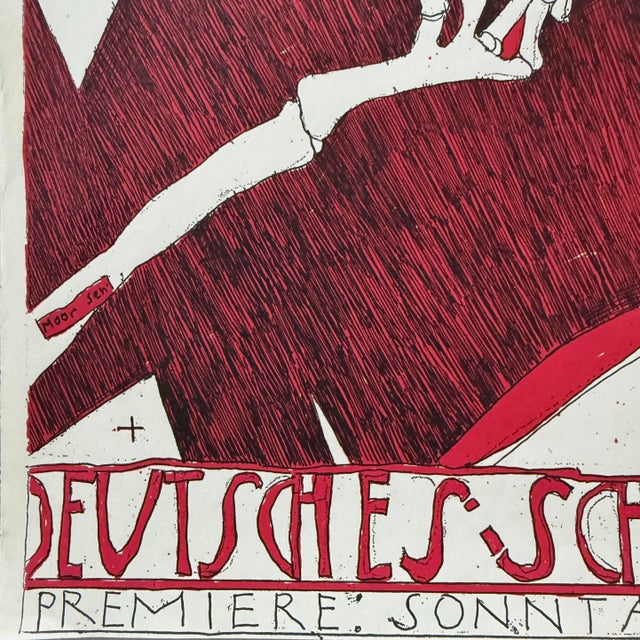 Horst Janssen - ‘Die Raüber’ Expressionist Lithograph, Signed (1968) For Sale - Image 4 of 7