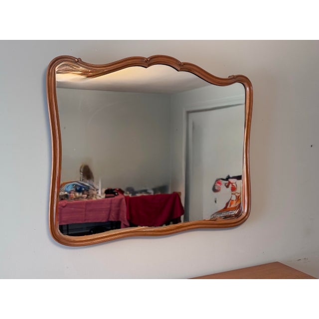 Vintage 1940s Joseph Gerte Boston Custom Mahogany 9-Drawer Dresser & Mirror Set For Sale - Image 4 of 12