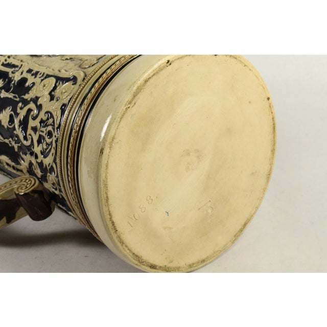 1887-1920 Scenic Beer Stein 3 Liters Marked Tp Johann Peter Thewald, Germany For Sale - Image 16 of 18