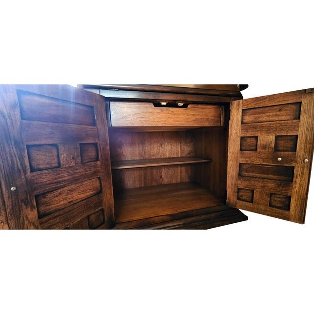 1960s Vintage Drexel, Et Cetera Spanish Style Executive Secretary For Sale - Image 14 of 16