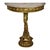 Italian Giltwood Demi-Lune Table with Marble Top, 1950 For Sale - Image 9 of 9