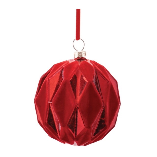 Contemporary Glass Ball Ornaments (Set of 12) For Sale - Image 3 of 4