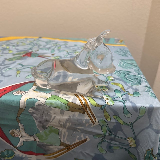 Contemporary 1980s Waterford Crystal the Nativity Collection Donkey Figurine For Sale - Image 3 of 6
