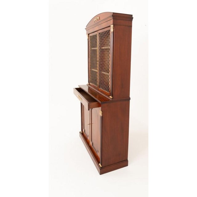 Regency Library Bookcase in Mahogany For Sale - Image 5 of 9