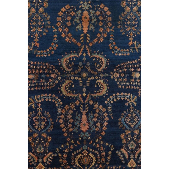 Traditional Antique Mohajeran Sarouk Rug 4'1'' x 6'4'' For Sale - Image 3 of 9