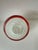 Mid 20th Century Vintage Hand-Blown Italian Art Glass Vase, Red & White Swirl For Sale - Image 5 of 9