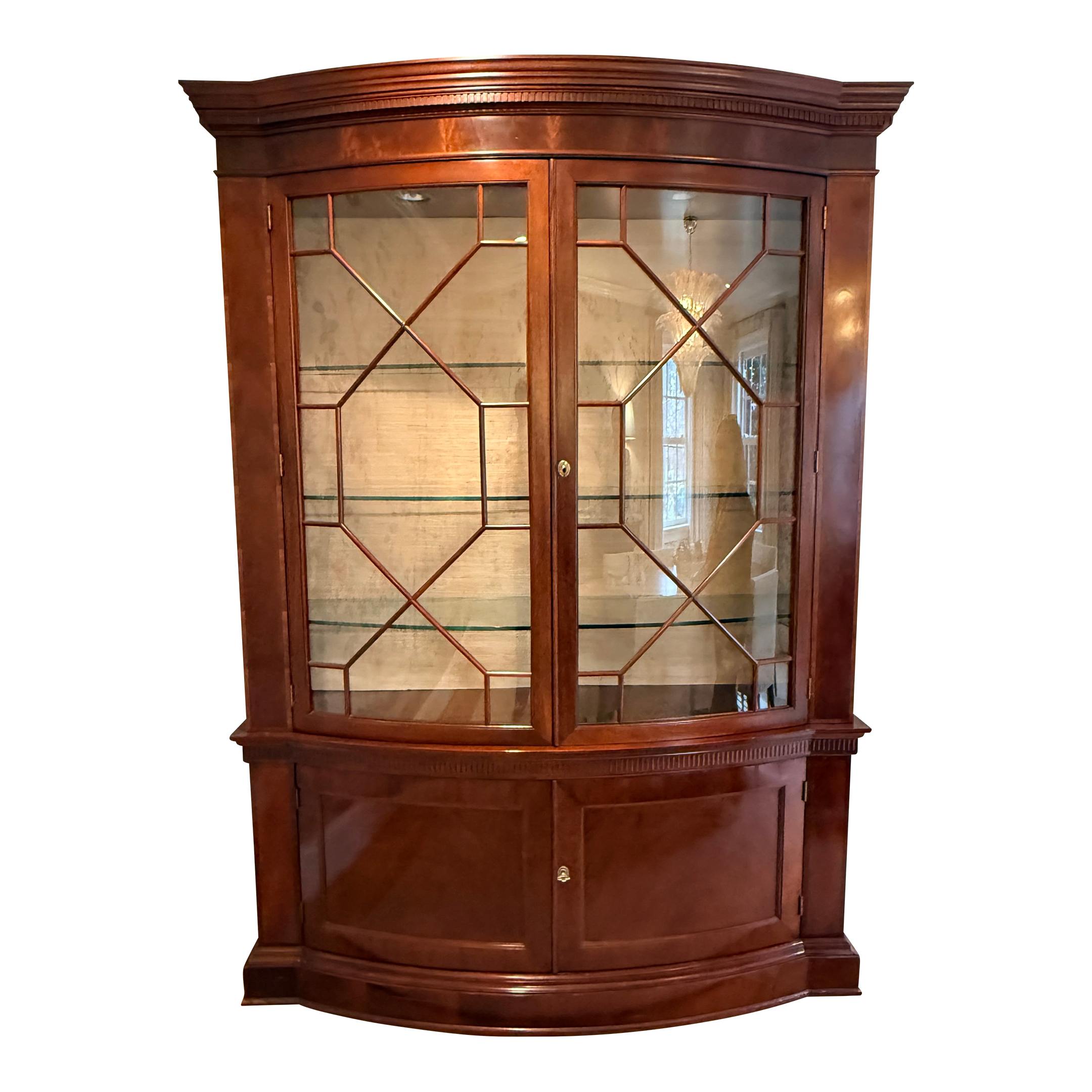 Vintage Baker Furniture Company China and Display Cabinets | Chairish