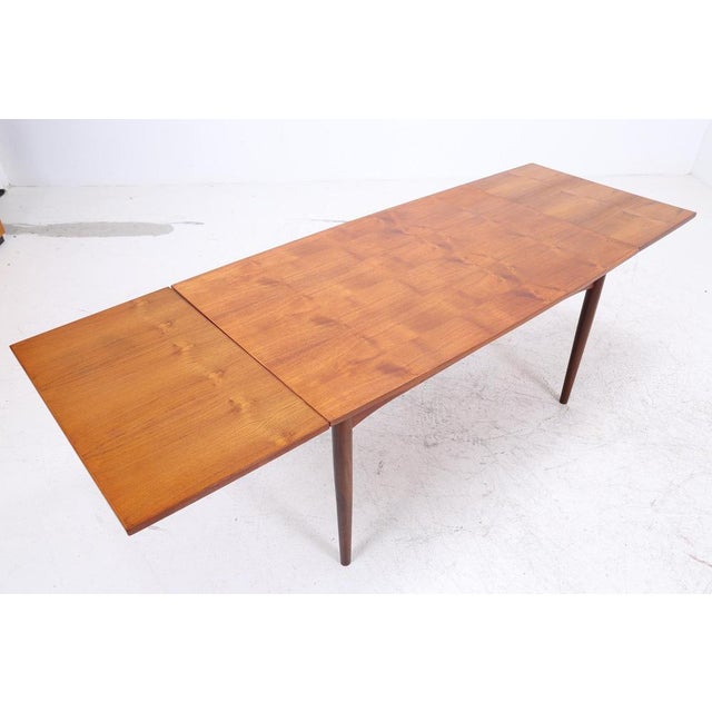 Wood Vintage Extendable Dining Table in Teak, 1960s For Sale - Image 7 of 11