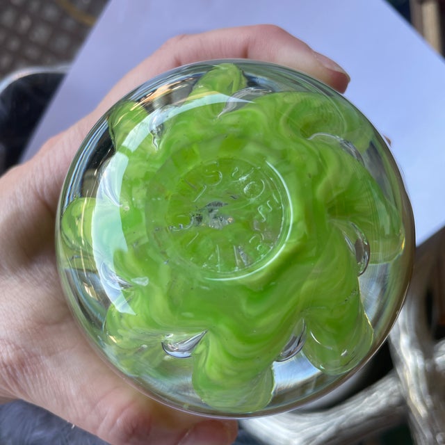 1970s Joe St. Clair Pear Paperweight For Sale - Image 5 of 6