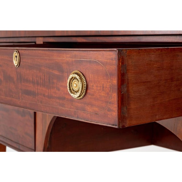 Georgian Mahogany Bow Front Server Sideboard, 1880s For Sale - Image 4 of 7