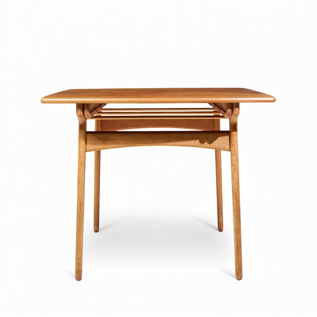 Mid 20th Century Mid 20th Century Knud Andersen for Jca Jensen Mid 20th Century Danish Teak Hidden Leaf Dining Table For Sale - Image 5 of 13