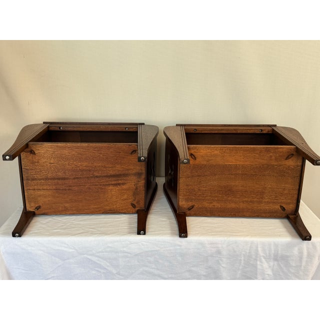 Pair of 1930’s Art Deco Magazine Rack Side Tables. For Sale - Image 10 of 11