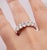 Diamond Eternity Band set in Platinum. Prong set fifteen oval cut diamonds D-F VVS2-VS2. All stones are perfectly matching...