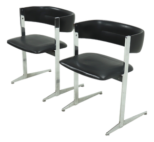 Sculptural Dining Chairs from Sigmachair, Italy, 1970s, Set of 2