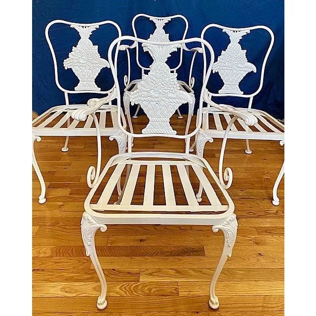 Garden Dining Room Chairs by Woodard For Sale In New York - Image 6 of 17