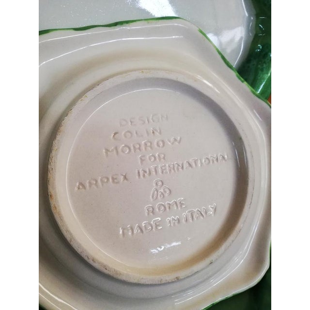 Forest Green Italian Service of Tropical Design Dishes and Glasses by Colin Morrow for Arpex, 1970s, Set of 31 For Sale - Image 8 of 18