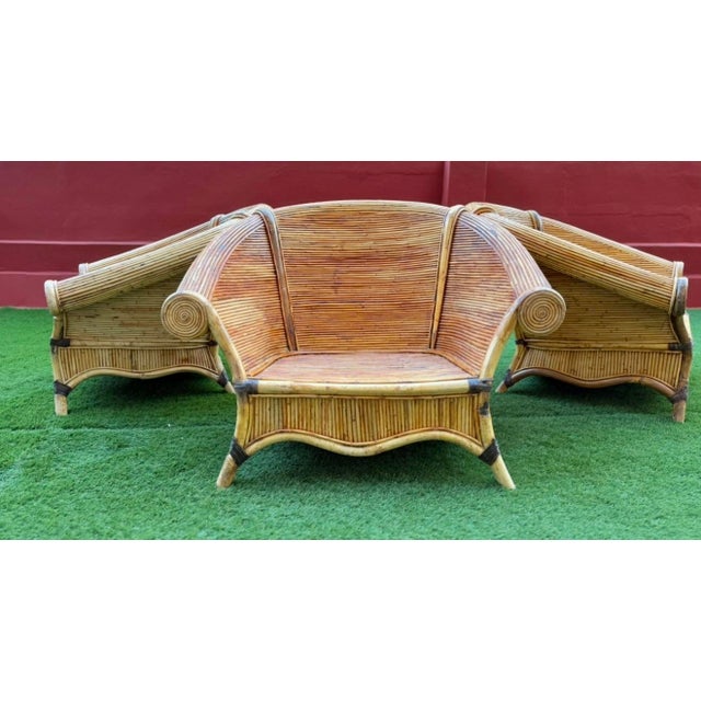 Wood Sculptural Armchairs from Vivai Del Sud, Italy, 1970s. Set of 3 For Sale - Image 7 of 18