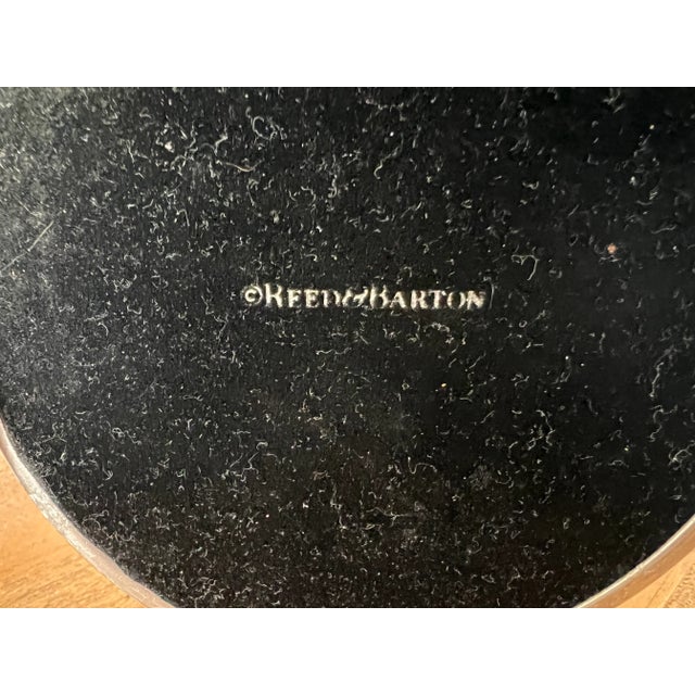 Vintage Reed and Barton Silver and Wood Candlestick Holders Pair For Sale - Image 9 of 9