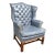 Leathercraft Tufted Wingback Chair For Sale