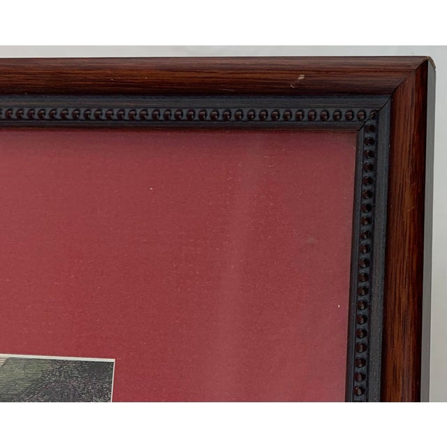 Brown Early 20th Century Framed Lithograph of Nassau Ship Unloading For Sale - Image 8 of 11