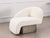 Kaia Modern White Boucle Right Arm Accent Chair For Sale - Image 4 of 11