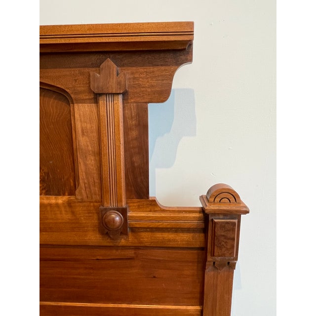Antique Victorian/Eastlake Walnut Full Size Bed For Sale In Madison - Image 6 of 15